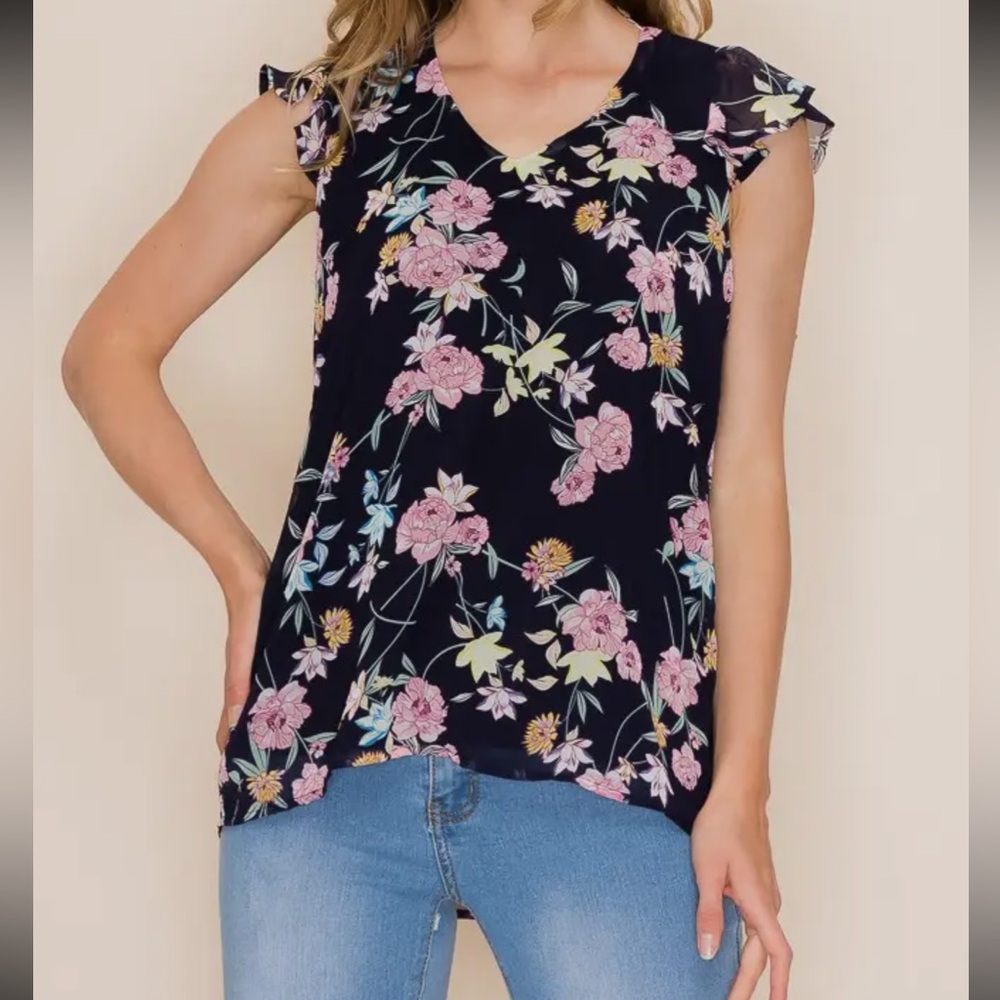 Floral Print Women's Top